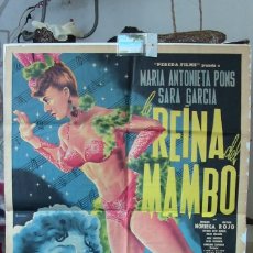 Cine: POSTER ORIGINAL MEXICANO LA REINA DEL MAMBO MARIA ANTONIETA PONS SARA GARCIA RAMON PEREDA 1951