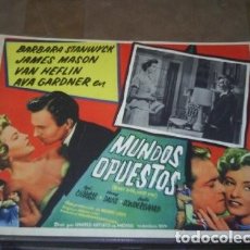 Cine: CARTEL LOBBY CARD EAST SIDE WEST SIDE MUNDOS OPUESTOS DE MERVYN LEROY 1949 BARBARA STANWYCK