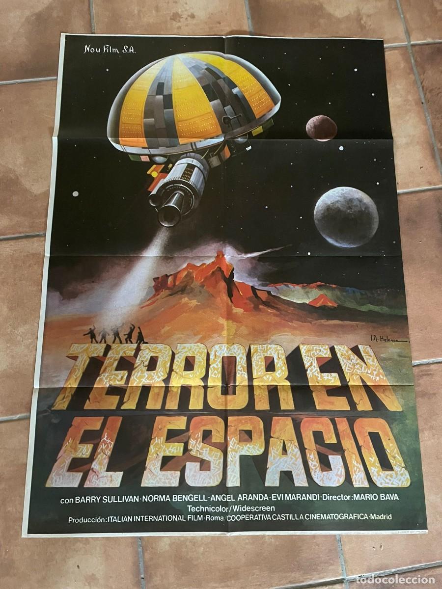 Cine: TERROR EN EL ESPACIO. POSTER ORIGINAL. 70 X 100 - Foto 1