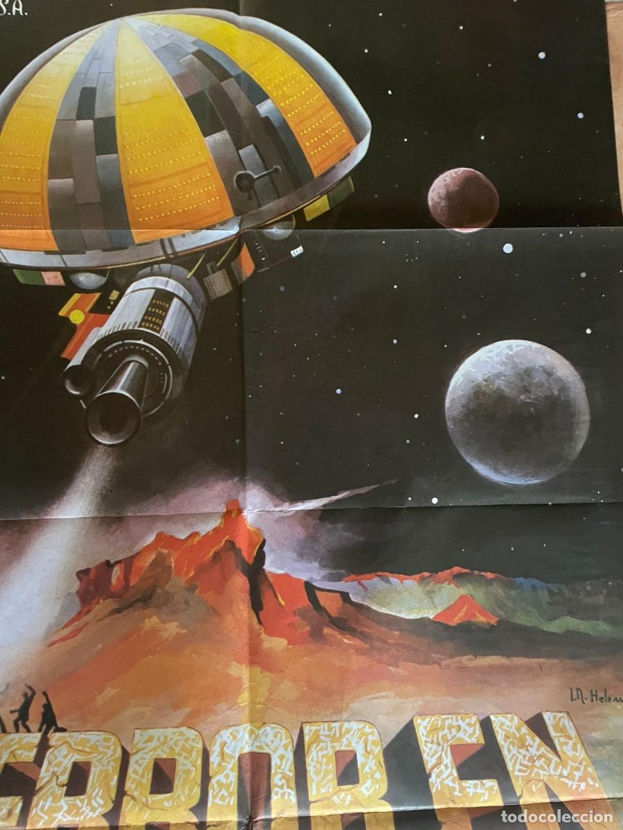 Cine: TERROR EN EL ESPACIO. POSTER ORIGINAL. 70 X 100 - Foto 2