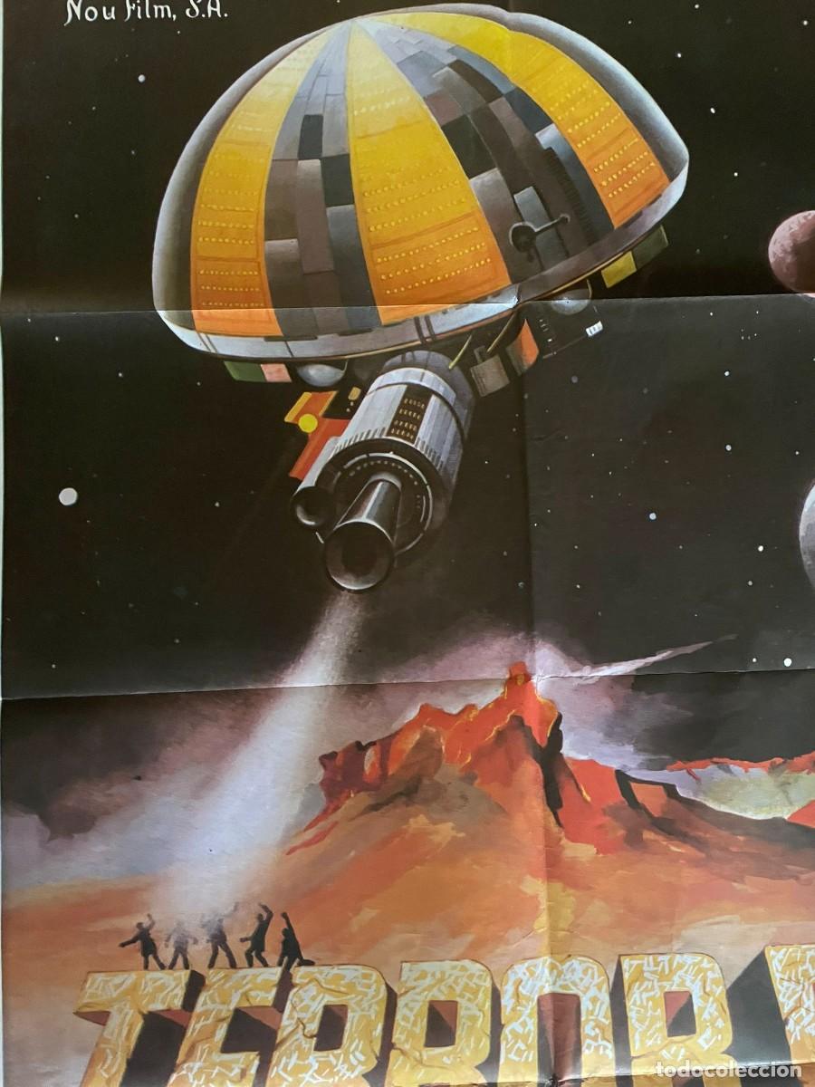 Cine: TERROR EN EL ESPACIO. POSTER ORIGINAL. 70 X 100 - Foto 3