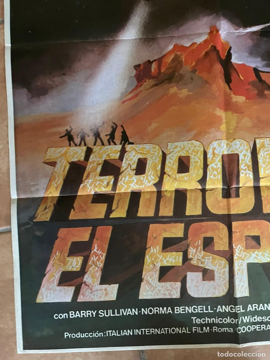 Cine: TERROR EN EL ESPACIO. POSTER ORIGINAL. 70 X 100 - Foto 4