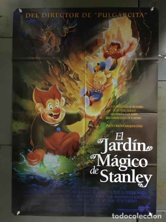 Cinema: DCO W111 EL JARDIN MAGICO DE STANLEY DON BLUTH ANIMACION POSTER ORIGNAL ESTRENO 70X100