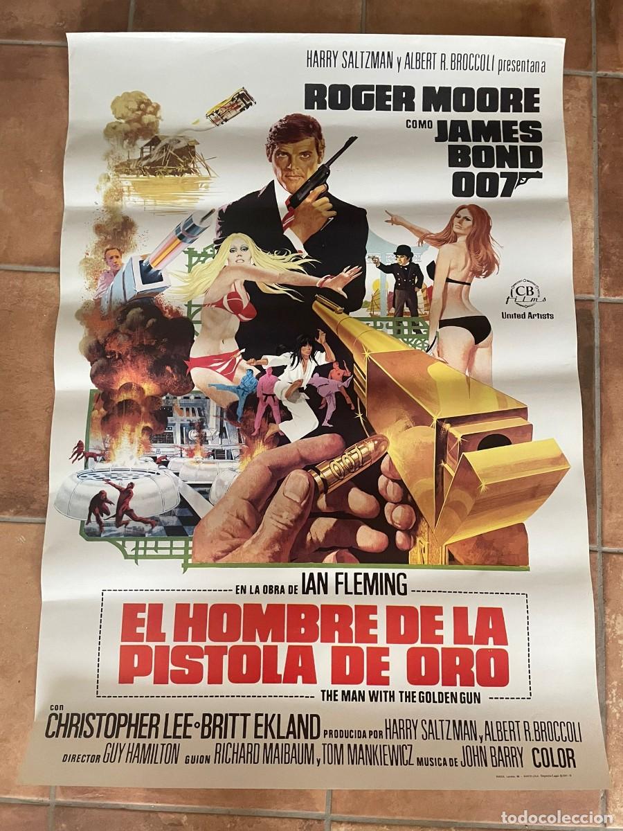 Cinema: EL HOMBRE DE LA PISTOLA DE ORO JAMES BOND POSTER ORIGINAL 70 X 100