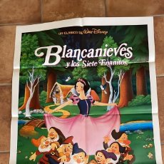 Cine: BLANCANIEVES Y LOS 7 ENANITOS WALT DISNEY POSTER ORIGINAL 70X100 ESPAÑOL REPOSICIÓN -1992