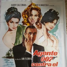 Cine: PÓSTER ORIGINAL AGENTE 007 CONTRA EL DR NO JAMES BOND SEAN CONNERY DR NO