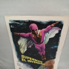 Cine: AFICHE DÍPTICO ORIGINAL 1966 DE LA PELÍCULA SUPERMAN EL INVENCIBLE (TERVO ISHII)