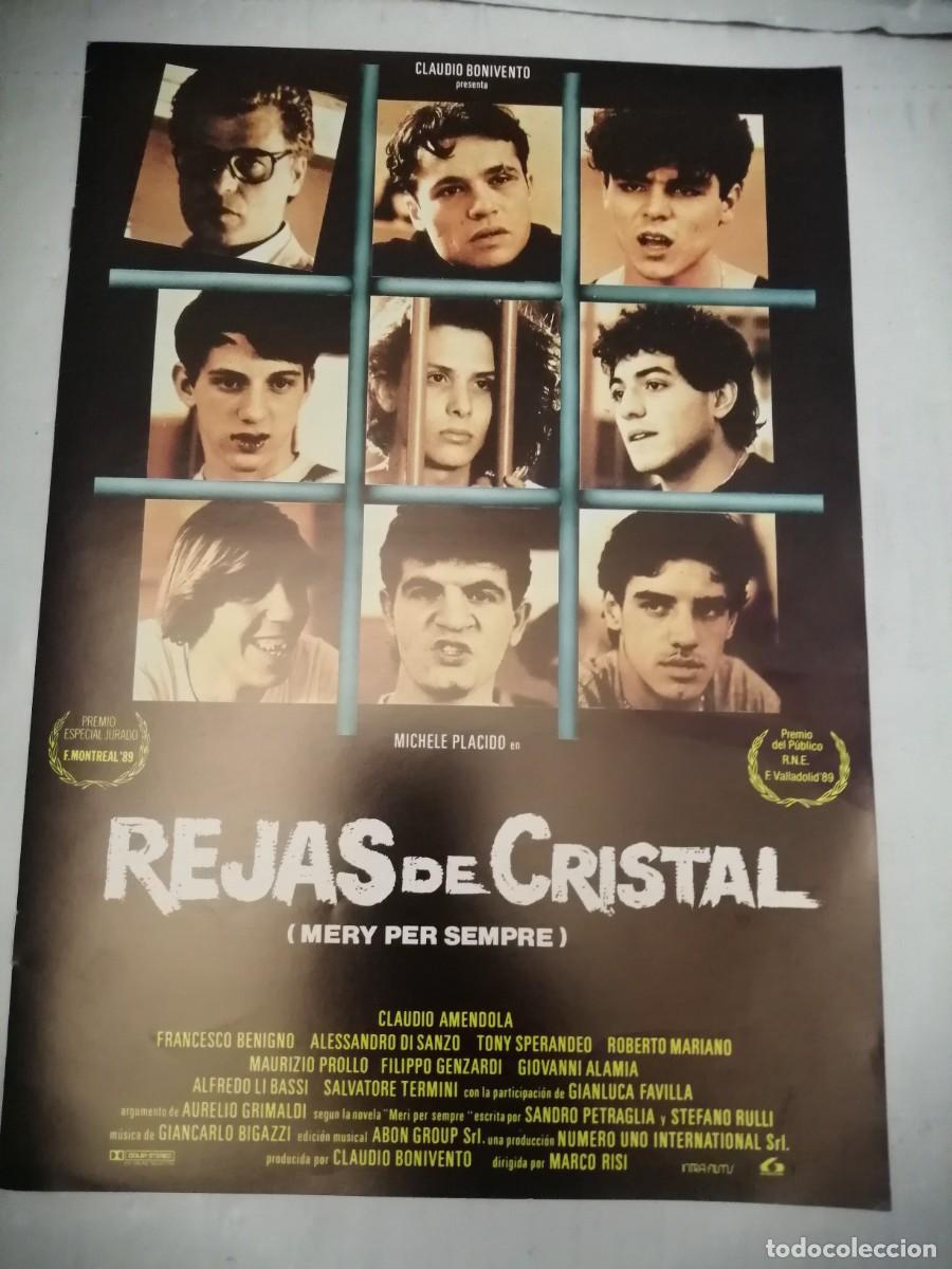 Cin&eacute;ma: Afiche promocional de 4 Hojas de la pel&iacute;cula de 1989: REJAS DE CRISTAL (Marco Risi)
