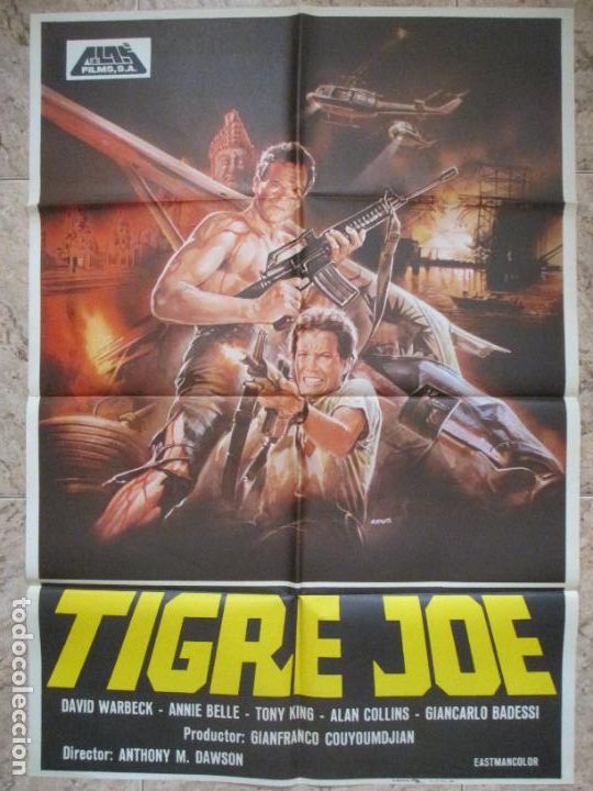 Cin&eacute;ma: CARTEL CINE TIGRE JOE DAVID WARBECK ANNIE BELLE SCIOTTI 11983 C2234