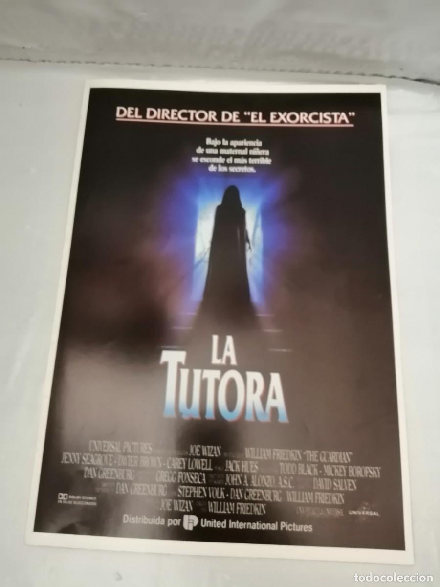 Cin&eacute;ma: Afiche D&iacute;ptico Original 1990 de la pel&iacute;cula: LA TUTORA (William Friedkin)