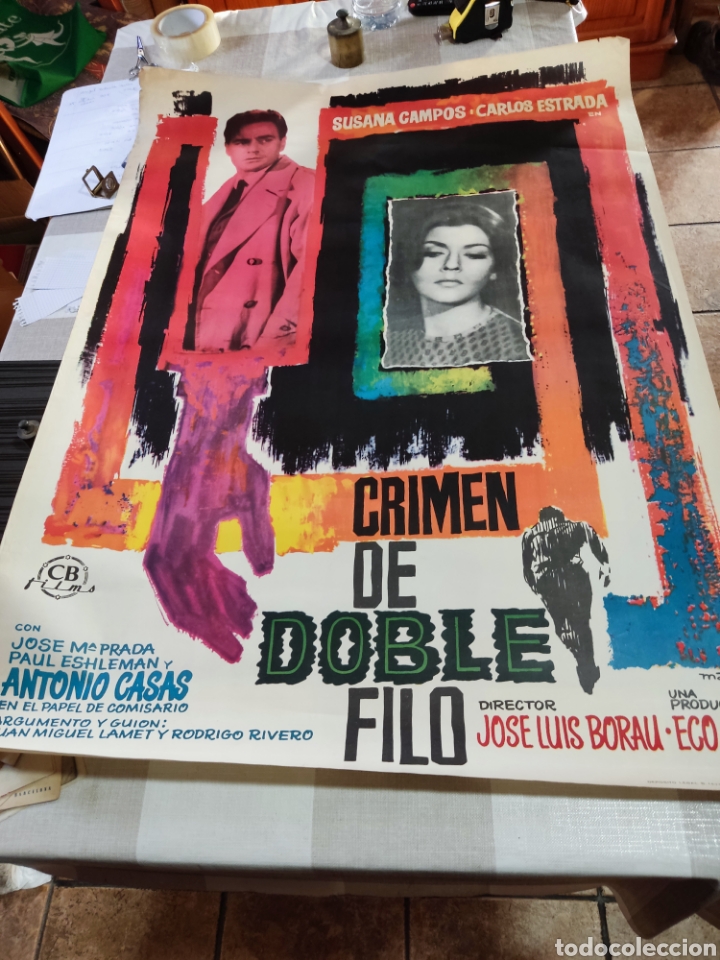 Cin&eacute;ma: Cartel de cine crimen de doble filo