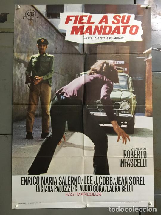 Cin&eacute;ma: ODC X116 FIEL A SU MANDATO ENRICO MARIA SALERNO POSTER ORIGINAL 70X100 ESTRENO