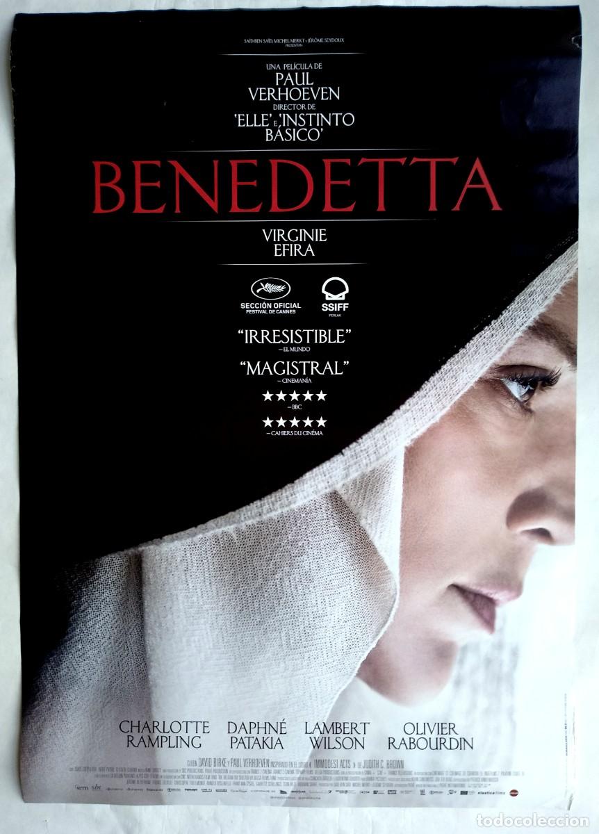 Cine: BENDETTA, con Charlotte Rampling. P&Oacute;STER 68 X 98 CMS. 2020. - Foto 1
