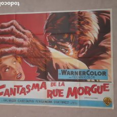 Cine: CARTEL ORIGINAL ARGENTINO EL FANTASMA DE LA RUE MORGUE, PHANTOM OF THE, KARL MALDEN