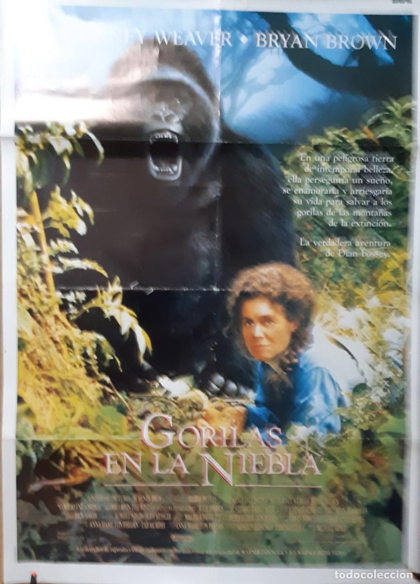 Cin&eacute;ma: POSTER CARTELERA GORILAS EN LA NIEBLA.