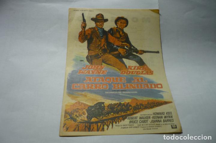 Cine: programa ataque al carro blindado .- john wayne publicdad - Foto 1