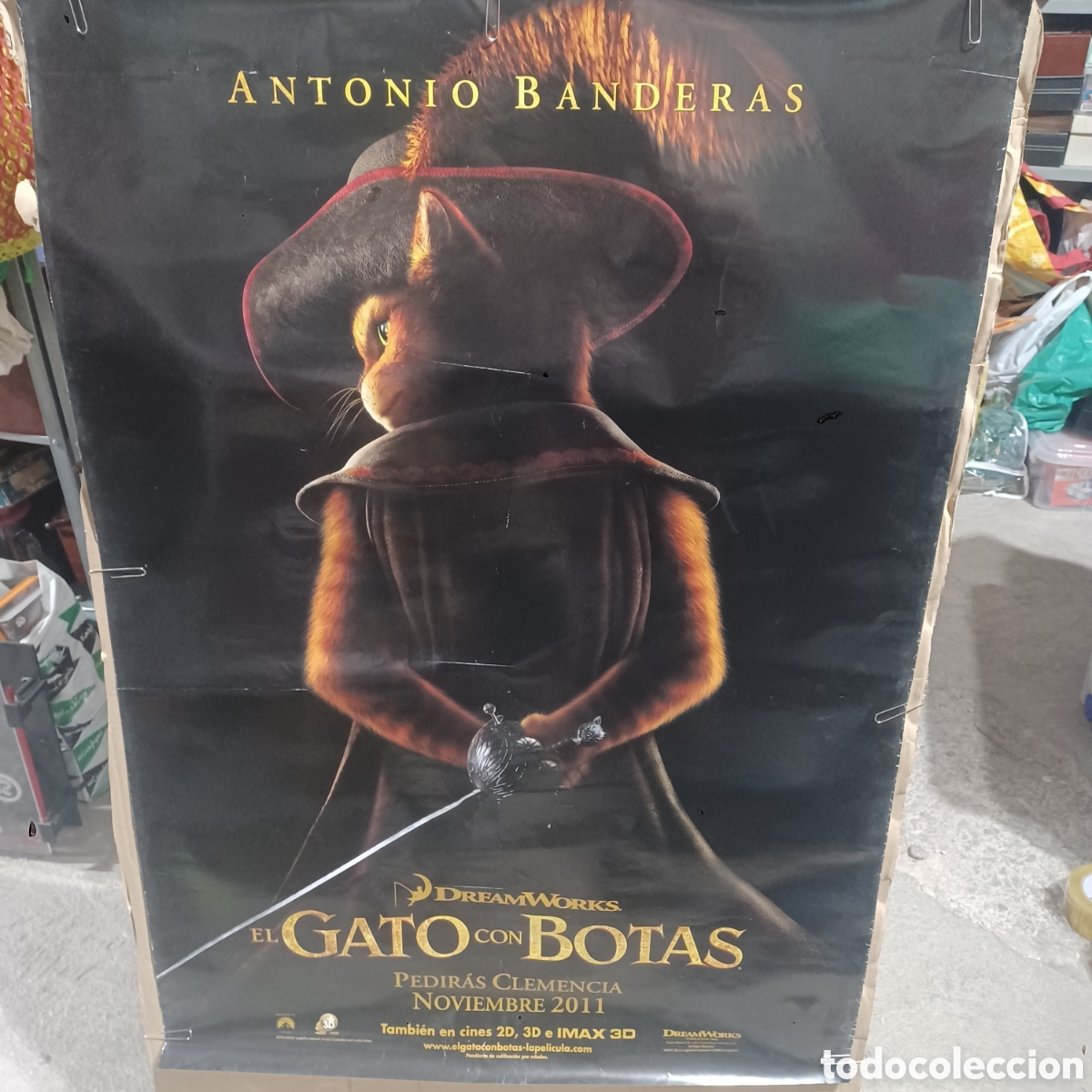 Cine: Poster original pel&iacute;cula EL GATO CON BOTAS - Foto 1