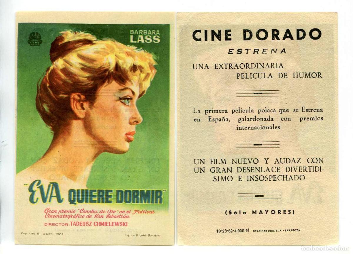 Cine: EVA QUIERE DORMIR, con B&aacute;rbara Lass. - Foto 1