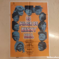 Cine: ”LO MEJOR DE BENNY HILL” CARTEL ORIGINAL ESTRENO 1982 MUY BUEN ESTADO!!