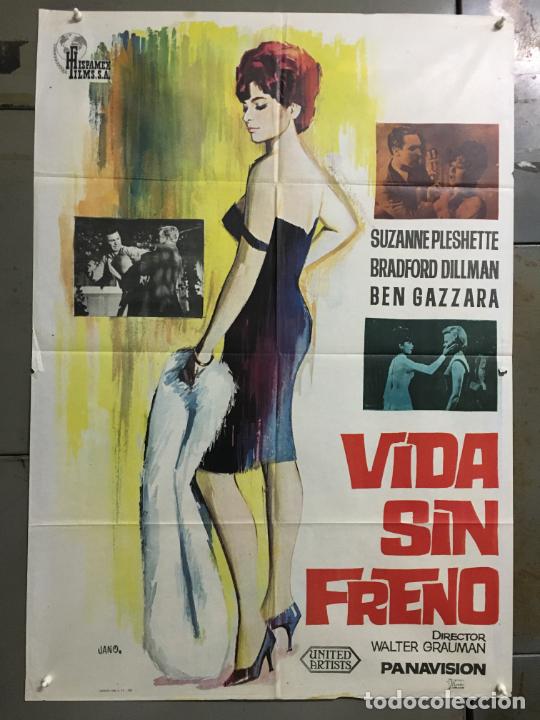 Cinema: AW34D VIDA SIN FRENO SUZANNE PLESHETTE JANO POSTER ORIGINAL 70X100 ESTRENO