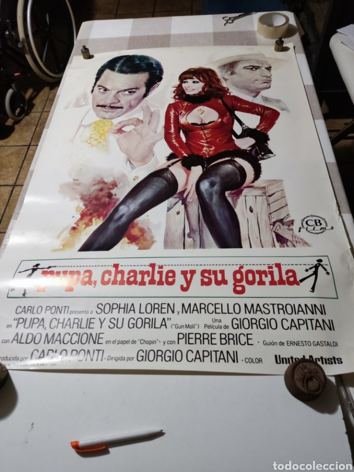 Cin&eacute;ma: Cartel de cine pupa, Charlie y su gorila, Sophia Loren