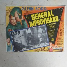 Cine: GENERAL IMPROVISADO GLENN FORD LOBBY CARD ORIGINAL