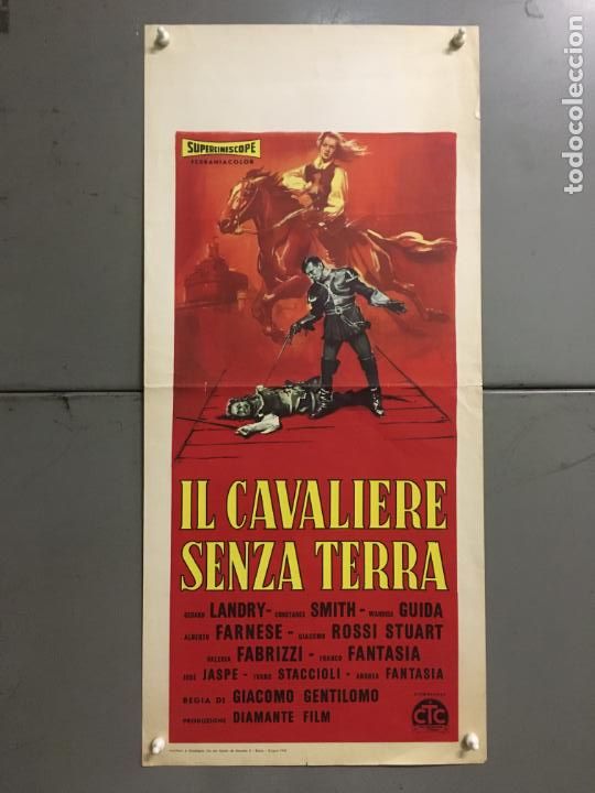 Cinema: BG01D IL CAVALIERE SENZA TERRA GERARD LANDRY POSTER ORIGINAL 70X100 ESTRENO