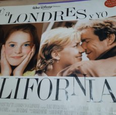 Cine: TÚ A LONDRES Y YO A CALIFORNIA - LINDSAY LOHAN - POSTER ORIGINAL DISNEY GRAN TAMAÑO 1998