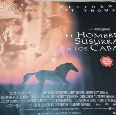 Cine: EL HOMBRE QUE SUSURRABA A LOS CABALLOS - R. REDFORD - POSTER ORIGINAL BUENAVISTA GRAN TAMAÑO 1998