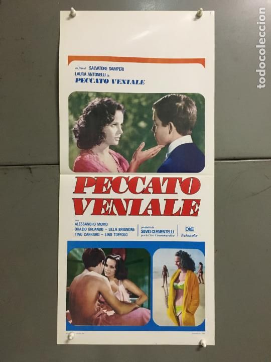 Cinema: BU56D ME GUSTA MI CU&Ntilde;ADA LAURA ANTONELLI POSTER ORIGINAL ITALIANO 33X70