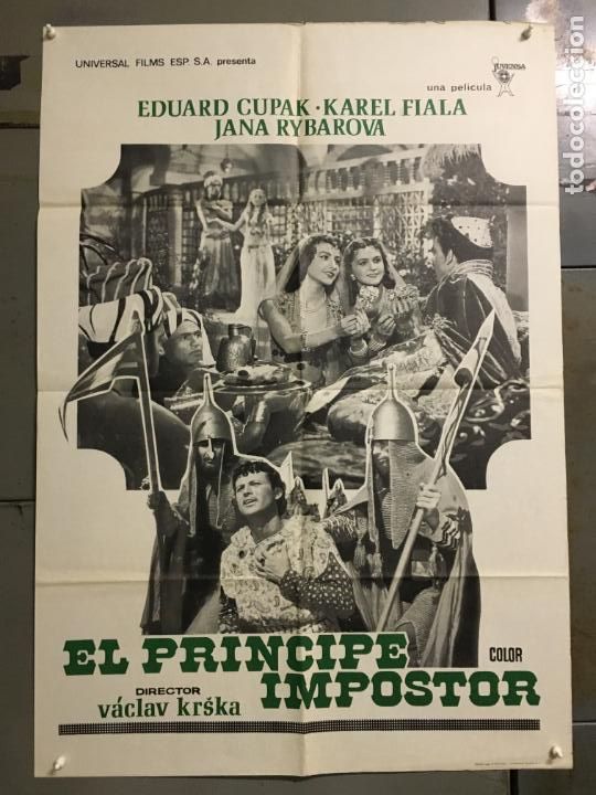 Kino: CF31D EL PRINCIPE IMPOSTOR VACLAV KRSKA CINE CHECO POSTER ORIGINAL 70X100 ESTRENO