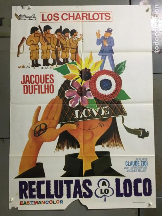 Cine: CF73D RECLUTAS A LO LOCO LES CHARLOTS POSTER ORIGINAL 70X100 ESTRENO