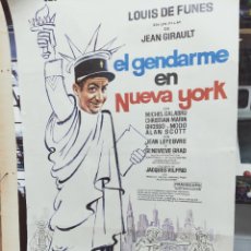Cine: CARTEL CINE. EL GENDARME EN NUEVA YORK. LOUIS DE FUNES. 100 X 70 CMS. ORIGINAL 1974