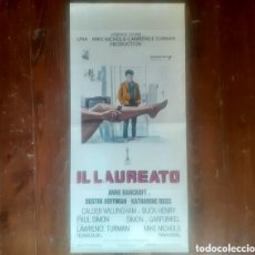 Cine: THE GRADUATE (EL GRADUADO) DUSTIN HOFFMAN ORIGINAL ESTRENO ITALIA 1968 MUY BUEN ESTADO!!