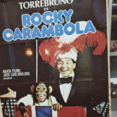 Cine: CARTEL DE CINE. ROCKY CARAMBOLA. TORREBRUNO. 100 X 70.