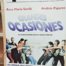 Cine: CARTEL POSTER DE CINE: GRANDES OCASIONES. ANDRES PAJARES, ROSA Mª SARDA. 100 X 70 CMS.
