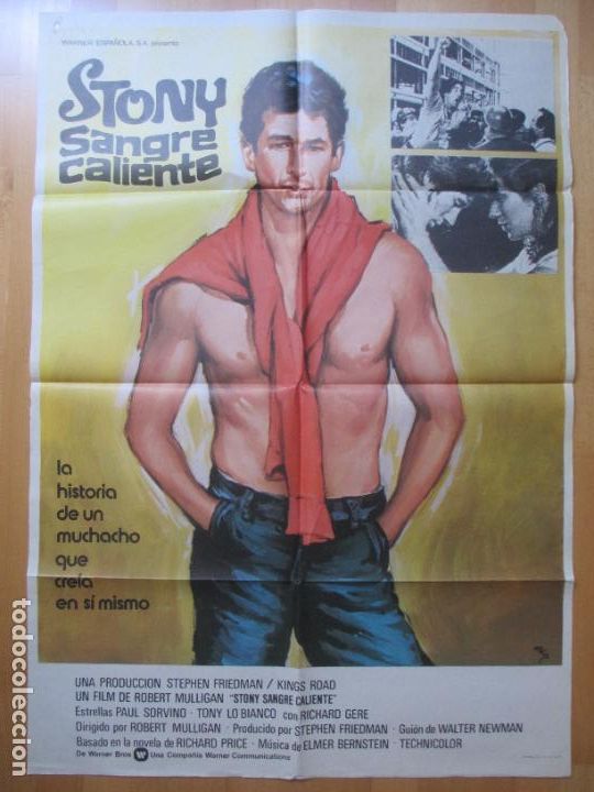 Cinema: CARTEL CINE, STONY SANGRE CALIENTE, RICHARD GERE, TONY LO BIANCO, MCP, 1979, C723