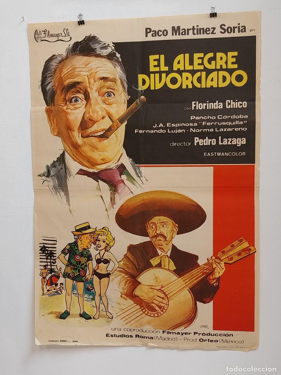 Cine: EL ALEGRE DIVORCIADO POSTER ORIGINAL - Foto 1