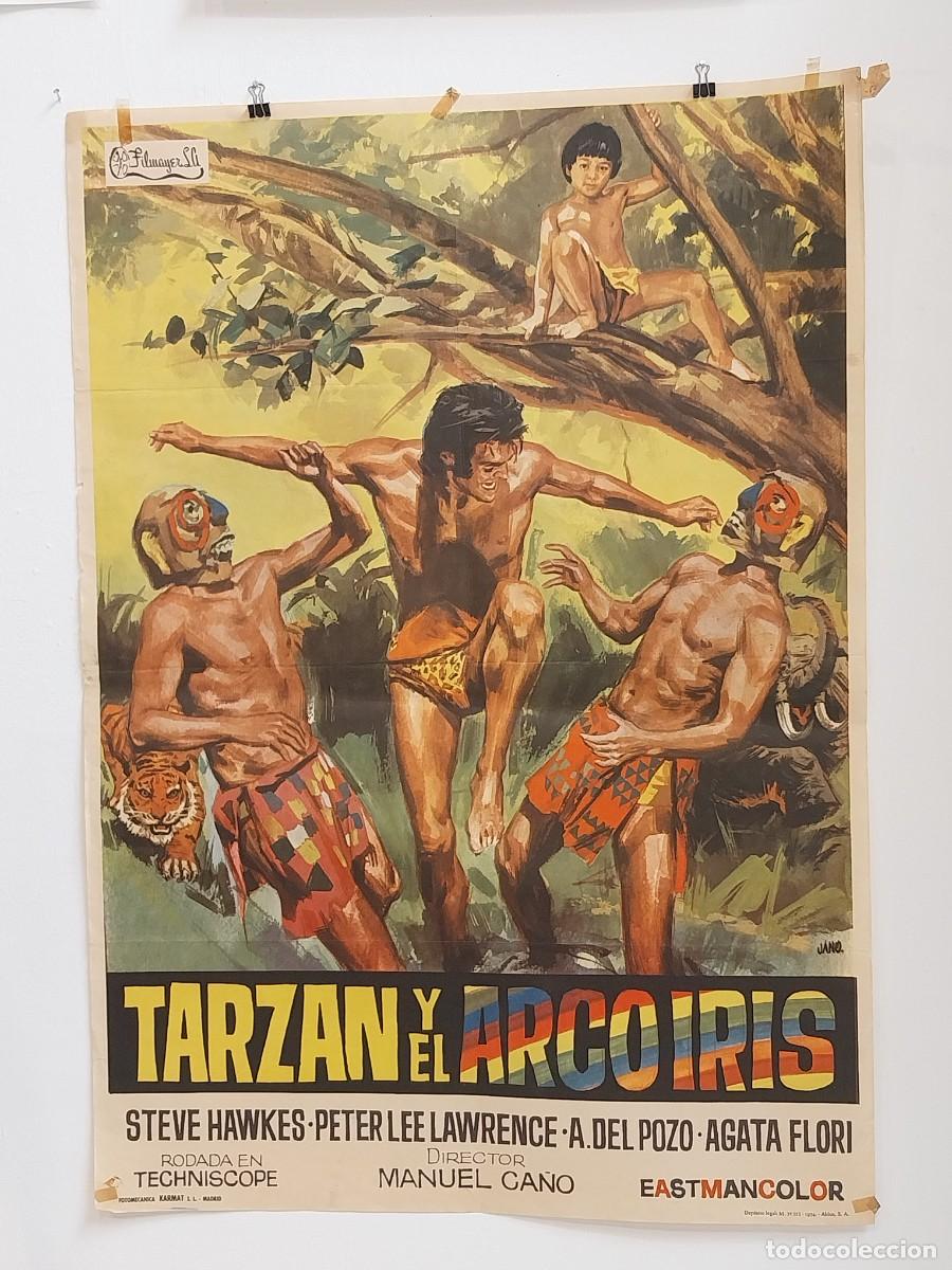 Cine: TARZAN Y EL ARCO IRIS POSTER ORIGINAL - Foto 1