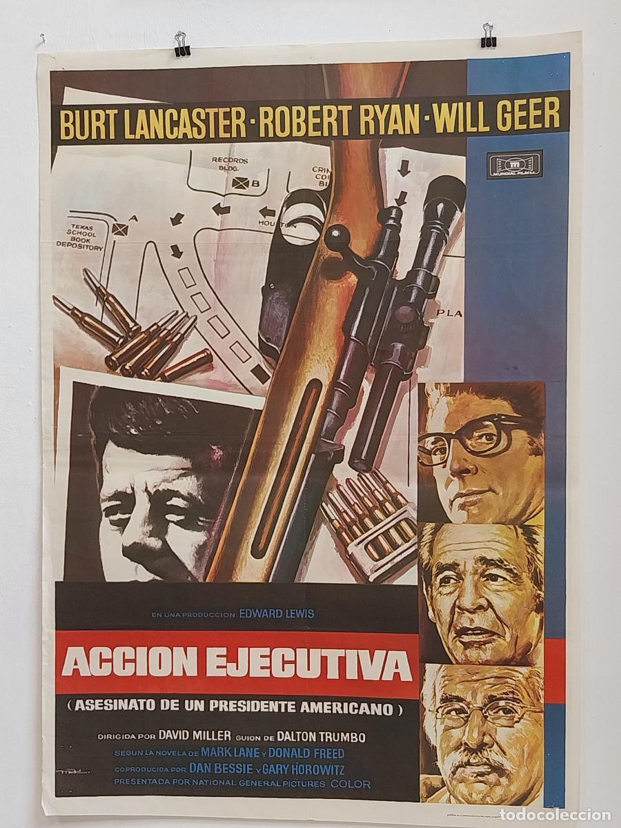 Cine: ACCI&Oacute;N EJECUTIVA POSTER ORIGINAL - Foto 1