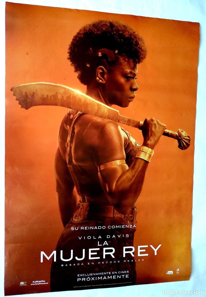 Cine: LA MUJER REY, con Viola Davis. POSTER. 68 X 98 cms. - Foto 1