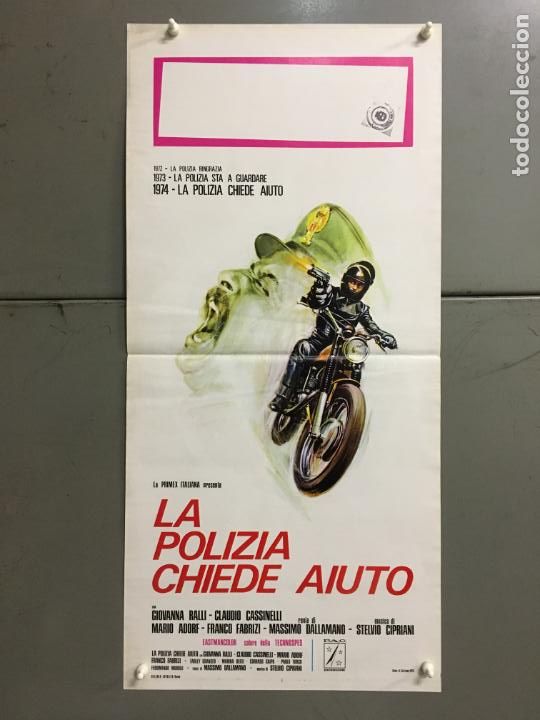 Kino: DB61D CORRUPCION DE MENORES GIOVANNA RALLI MARIO CASSINELLI POLIZIOTTESCO POSTER ORIG ITALIANO 33X70