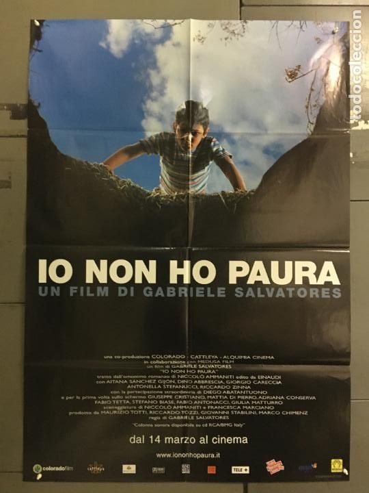 Cinema: DJ90D NO TENGO MIEDO GABRIELE SALVATORES POSTER ORIGINAL ITALIANO 100X140