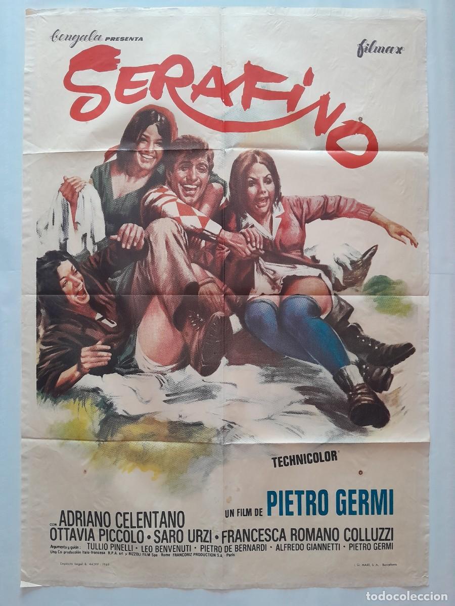 antiguo cartel cine serafino adriano celentano - Compra venta en  todocoleccion