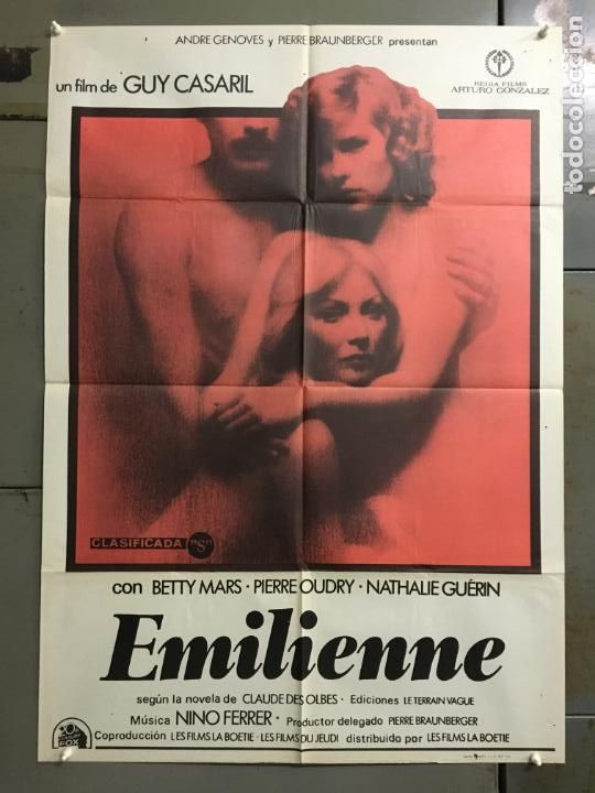 Cine: DU82D EMILIENNE GUY CASARIL LESBIAN EROTICO POSTER ORIGINAL 70X100 ESTRENO