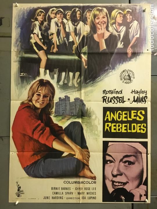 Cin&eacute;ma: EA52 ANGELES REBELDES HAYLEY MILLS ROSALIND RUSSELL ESCOBAR POSTER ORIGINAL 70X100 ESTRENO