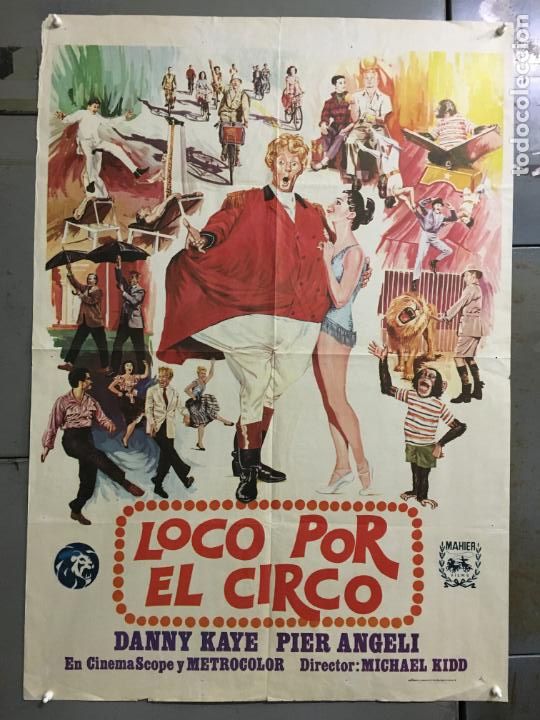 Cin&eacute;ma: EH72D LOCO POR EL CIRCO DANNY KAYE PIER ANGELI POSTER ORIGINAL 70X100 ESPA&Ntilde;OL