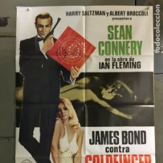 Cine: ABW07 JAMES BOND CONTRA GOLDFINGER 007 SEAN CONNERY POSTER ORIGINAL 70X100 ESPAÑOL R-78
