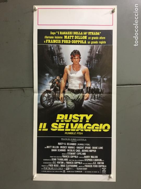 Cinema: EL31 LA LEY DE LA CALLE rumble fish MATT DILLON COPPOLA CASARO POSTER ORIGINAL 33X70 ITALIANO