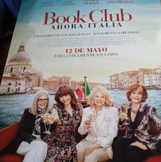Cine: BOOK CLUB AHORA ITALIA - DIANE KEATON, JANE FONDA, CANDICE BERGEN - POSTER ORIGINAL UNIVERSAL 2023